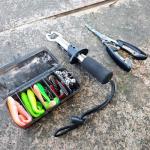 Telescopic Fishing Rod Reel Kit 2PCS 6.89FT Collapsible Pole Spinning Reel Combo with Fishing Lures Fishing Gripper Fishing Pliers Portable Fishing Gear Set for Saltwater Freshwater Travel (Blue)