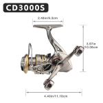 HAUT TON Dolphin Advance Edition Spinning Reel,5.2:1Gear Ratio,22LBS,5+1BB,Backlash Free Bearing,Sealed Drag System,Saltwater,Freshwater Fishing Reels (CD, 3000S)