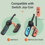HEATFUN Switch 2 Fishing Rod - Realistic Fishing Game Accessory for Switch 2/Switch/Switch OLED Joycon, Compatible with Bass Pro Shops: The Strike & All Fishing/Hunting Games - 1 Pack
