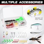 Kalynsung 6.89ft Fishing Rod and Reel Combo, 2PCS Telescopic Carbon Fiber Fishing Rod, Spinning Reels *2, Fishing Line *2, Fishing Hooks Bait Set, Portable Fishing Pole Set with Carrier Bag