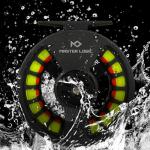 MASTER LOGIC Fly Fishing Reel 5/6wt - Aluminum Alloy Fly Reel with Pre-Loaded Yellow Line Combo, Durable Lightweight Design for Freshwater/Saltwater(Matte Gray)