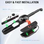 GLDRAM Fishing Rod for Nintendo Switch 2 (2025) & Switch NS/OLED - Realistic Fishing Game Handle Grip Accessory, Compatible with Bass Pro Shops & Fishing Simulators