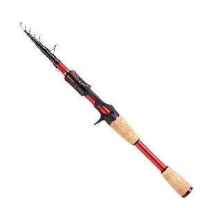 EOW XPEDITE LITE Portable Telescopic Fishing Rods & Combo, Spinning & Casting Fishing Poles, 24T Carbon Rod Blanks, Solid Carbon Tip, Split Cork Grips, Travel Rod, Combos with 5+1BB Spinning Reel