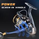 Accuretta Saltwater Spinning Reel,13+1BB Ultra Smooth Saltwater Fishing Reels,Powerful Carbon Drag,CNC Aluminum Spool & Handle