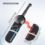 GLDRAM Fishing Rod for Nintendo Switch 2 (2025) & Switch NS/OLED - Realistic Fishing Game Handle Grip Accessory, Compatible with Bass Pro Shops & Fishing Simulators