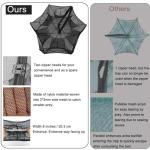 Drasry Black Fishing Bait Trap Foldable Fish Net for Minnow Crab Crayfish Crawdad Shrimp Trap Cast Net Dip Cage Collapsible Easy Use 4 6 Hole Fishing Accessories (6 Holes Black)