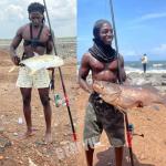 GTOFYU Telescopic Fishing Rod, Carbon Fiber Travel Surf Rod, Spinning Power Lure 2-9Oz, 20-50LB,Extra-Heavy Throwing Surfcasting Baitcasting Pole, Distance Throwing Fishing Rod, 4.5M/15Ft,Red