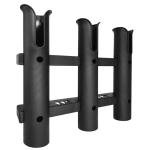 WXYWLIFB Fishing Rod Holder Bracket Tube 3 Rod Rack Wall Mounted Rod Holder Portable Fishing Pole Holders for Boat Truck Kayak Garag (Black)