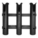 WXYWLIFB Fishing Rod Holder Bracket Tube 3 Rod Rack Wall Mounted Rod Holder Portable Fishing Pole Holders for Boat Truck Kayak Garag (Black)