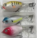 BULUSEL Top Water Fishing Lures, Plopper Fishing Lure, Bass Lures, Baits, Swimbait, Topwater Lure with Triple Hooks(#6)