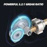 RUNCL Spinning Reel – Billings 5.2:1 Gear Ratio, Max Drag 22.05 LB, Lightweight, Interchangeable Left/Right Hand, Ideal for Freshwater & Saltwater, 2000