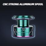 RUNCL Spinning Reel – Billings 5.2:1 Gear Ratio, Max Drag 22.05 LB, Lightweight, Interchangeable Left/Right Hand, Ideal for Freshwater & Saltwater, 2000