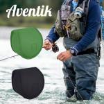 Aventik Neoprene Fly Fishing Reel Case Pouch Cover Fitting 5/6 7/8wt Fly Reel Storage (Black, 1-PACK 5/6)