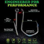 LUCKYFISHING Octopus Hooks Fishing Hooks for Saltwater Freshwater Offset Catfish Hooks for Bass Trout Redfish Fishing Hook Size 6/0-60PCS