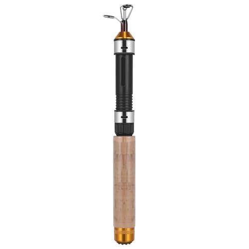 Toyvian Pocket Telescopic Fishing Rod: 25. 5 Inch Carbon Mini Fishing Rod - Ultralight Design - 64 Cm Portable Travel Fish Pole for Man Winter, Summer, Saltwater, Freshwater