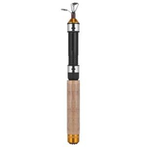 Toyvian Pocket Telescopic Fishing Rod: 25. 5 Inch Carbon Mini Fishing Rod - Ultralight Design - 64 Cm Portable Travel Fish Pole for Man Winter, Summer, Saltwater, Freshwater