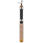 Toyvian Pocket Telescopic Fishing Rod: 25. 5 Inch Carbon Mini Fishing Rod - Ultralight Design - 64 Cm Portable Travel Fish Pole for Man Winter, Summer, Saltwater, Freshwater