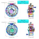 Sougayilang Colorful Fly Fishing Reel, Size 5/6,7/8 CNC-Machined Aluminum Alloy Fly Reel,Powerful Lightweight Fly Reels for Trout Fishing (7/8