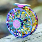 Sougayilang Colorful Fly Fishing Reel, Size 5/6,7/8 CNC-Machined Aluminum Alloy Fly Reel,Powerful Lightweight Fly Reels for Trout Fishing (7/8