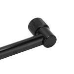 Fishing Rod Pod Stand Holder Aluminum Alloy Fishing Pole Pod Stand Crossbar Bracket Portable Sturdy Universal Thread Design for Outdoor Fishing Rivers Lakes Oceans Boats Black (2 Heads 30cm)