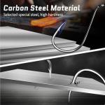 FishTrip 50/100 Pack Octopus Fishing Hooks - Offset Beak Circle Hooks for Fish Hooks Saltwater & Freshwater, Live Bait Fish Hook Black for Rigs Catfish, Bass Tuna, Walleye, Trout