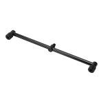 Fishing Rod Pod Stand Holder Aluminum Alloy Fishing Pole Pod Stand Crossbar Bracket Portable Sturdy Universal Thread Design for Outdoor Fishing Rivers Lakes Oceans Boats Black (2 Heads 30cm)