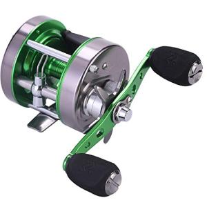 Sougayilang Conventional Reel, Round Baitcasting Fishing Reel for Catfish, Salmon/Steelhead, Striper Bass and Inshore Saltwater Fishing Reel, Reinforced Metal Body