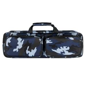 mouhike 17-inch Fishing Tackle Carrier Bag with 2 Front Storage Pockets for Telescopic Rod, Travel Large Capacity Carry Handbag for Collapsible Fishing Tool Accessory