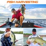 PLUSINNO Telescopic Fishing Rod and Reel Combos Full Kit, Carbon Fiber Fishing Pole, 12 +1 Shielded Bearings Stainless Steel BB Spinning Reel