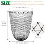 Dovesun Fishing Net Fish Landing Net Foldable Fishing Replacement Net for Freshwater Saltwater Fishing Net Replacement Netting Black Color Handle/Frame Not Included