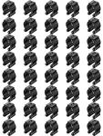 Skylety 40 Pieces Fishing Rod Clips Billiards Cue Clip Pole Rod Holder for Fishing Billiards Snooker Pool Cue Locating Supplies, Black