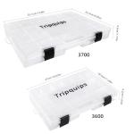 Tripquips 3600 Tackle Trays, Plastic Storage Organizer Box with Removable Dividers - Tackle Boxes - Fishing Tackle Storage - 3700 Tackle Trays - 2 Packs/4 Packs Box Organizer-3600 4 Packs