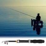 Fishing Rod, Universal Mini Small Sea Pole Portable Short Pole Ice Fishing Rod Mini Pocket Sea Fishing Tools for Ice Fly Fishing Sea Saltwater Freshwater Kit Gift for Festivals (1.2m)