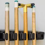 Skylety 40 Pieces Fishing Rod Clips Billiards Cue Clip Pole Rod Holder for Fishing Billiards Snooker Pool Cue Locating Supplies, Black