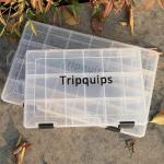 Tripquips 3600 Tackle Trays, Plastic Storage Organizer Box with Removable Dividers - Tackle Boxes - Fishing Tackle Storage - 3700 Tackle Trays - 2 Packs/4 Packs Box Organizer-3600 4 Packs