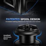 KastKing Spartacus II Plus Spinning Reel – IPX5 Waterproof Freshwater/Saltwater Fishing Reel, 22LB Drag, 5.2:1 Gear Ratio, 7+1 Stainless Steel Bearings, Instant Anti-Reverse, Anodized Aluminum Spool