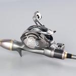 HAUT TON Scorpion King Baitcaster Fishing Reel,300 Series,Magnesium Alloy Frame Baitcasting Reel,10+1BB,7.2:1,35Lbs Drag Power,Saltwarer&Freshwater for Inshore&Offshore Fish (HT-MM, Right)