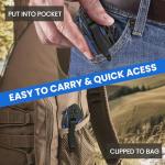 FUNBRO Cool Pocket Knife for Men, Camping Knife with 3.4” Stainless Steel Blade, EDC Folding Knives with Clip for Outdoor Hiking, Gifts for Dad Him Husband (Blue)