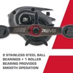 Abu Garcia Revo 5 SX RKT Low Profile Fishing Reel, Right Handle Position, X2-Craftic Alloy Frame & Asymmetrical Body Design, Durable, Lightweight Fishing Reels