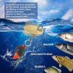 Ryidkcs 5-Pack Artificial Fly Fishing Lures with Spinner Blades, Ideal for Bass, Trout, Sunfish & Pike Fishing