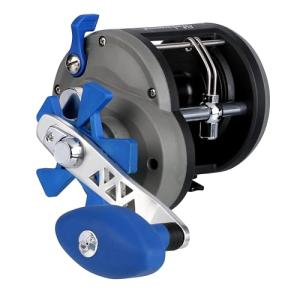 Shakespeare Contender Conventional Fishing Reel, Size 30, Stainless Steel Synchronized Level Wind, On/Off Bait Clicker, 2 Ball Bearing Design