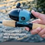 Shakespeare Excursion Spincast Fishing Reel, Size 6, Ultra-Ergonomic Reel Design, Stamped Steel Handle Arm, Pre-spooled with Stren Line