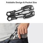 14-In-1 Multitool with Safety Locking, Professional Stainless Steel Multitool Pliers Pocket Knife, Bottle Opener, Screwdriver with Nylon Sheath ，Apply to Survival,Camping, Hunting and Hiking 1 Pcs