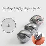 FREE FISHER Round Removable Fishing Weights Sinkers,500Pcs 0.3g Lead Sinking Split Shots Fishing Sinkers,Fishing Weights Sinkers