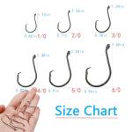 150pcs Saltwater Circle Hooks with Carry Case