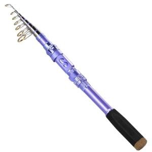 Sougayilang Portable Telescopic Fishing Rod with Carbon Fiber Material and Precision Carved Reel Seat - Suitable for Saltwater and Freshwater Fishing