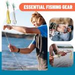 Relaxgiant 4 Pcs Funny Fishing Lures Bass Fishing Lures for Freshwater Saltwater Top Water Fish Gear Gag Gift for Fish Lovers(Gold and Silver,15g,21g)