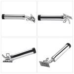 NovelBee 4pcs Fishing Rod Holders,360 Degree Adjustable Outrigger Rod Holder,Deck Mount 316 Stainless Steel Rod Pod Rack for Marine Boat Yacht