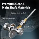 HANDING M1 Spinning Reel, Freshwater Fishing Reels Spinning, 9+1 Ball Bearings, 26.5LBs Max Drag, 5.2:1 Gear Ratio, Graphite Frame, CNC Aluminum Spool, 500 to 5000 Series, Handle Interchangeable