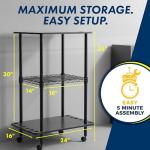 12 Rod Tackle Cart Organizer for Fishing Gear